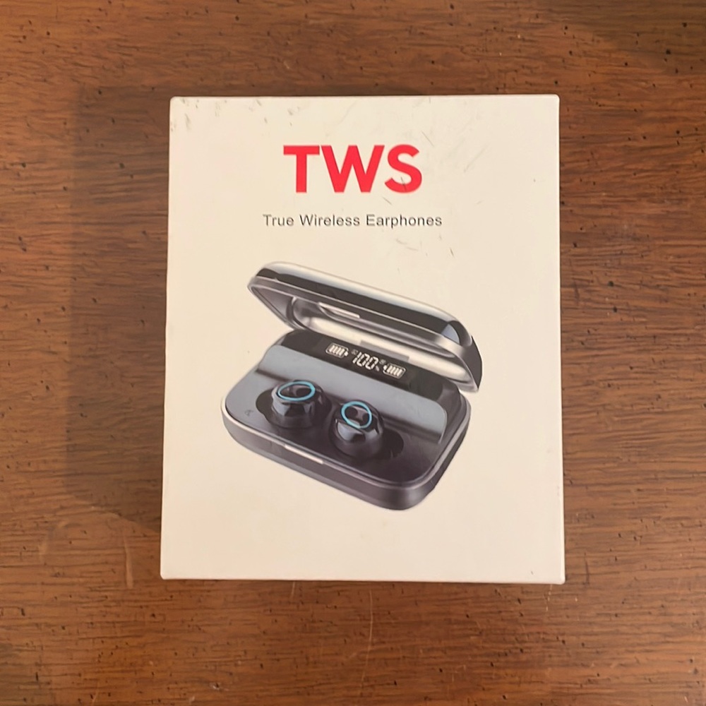 True wireless earbuds with charger